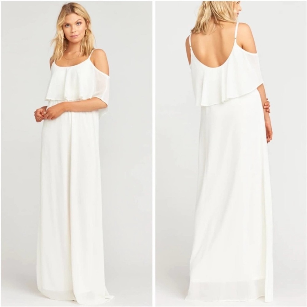 Show Me Your Mumu Caitlin Ruffle Maxi Dress size XXS
